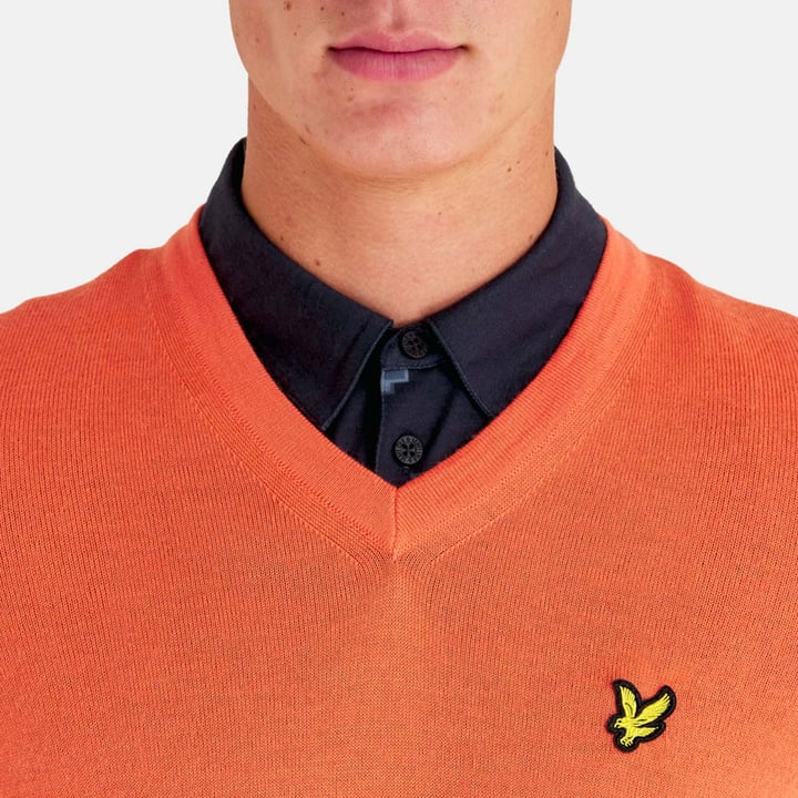 Golf V-Neck Rød Lyle & Scott Golf V-Neck Rød Lyle & Scott