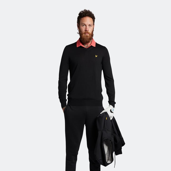 Golf V-Neck Schwarz Lyle & Scott