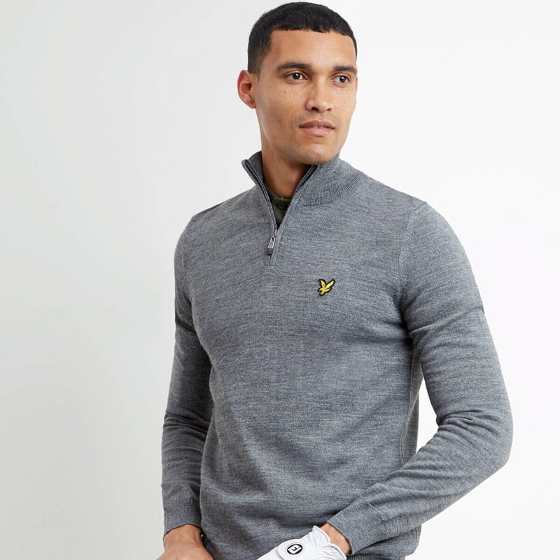 Golf 1/4 Zip Grå