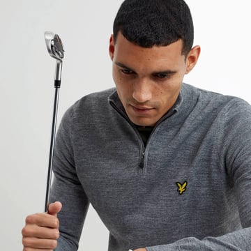 Golf 1/4 Zip Grå Lyle & Scott