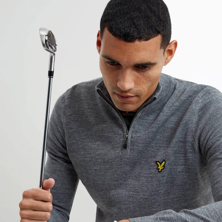 Golf 1/4 Zip Grå Lyle & Scott