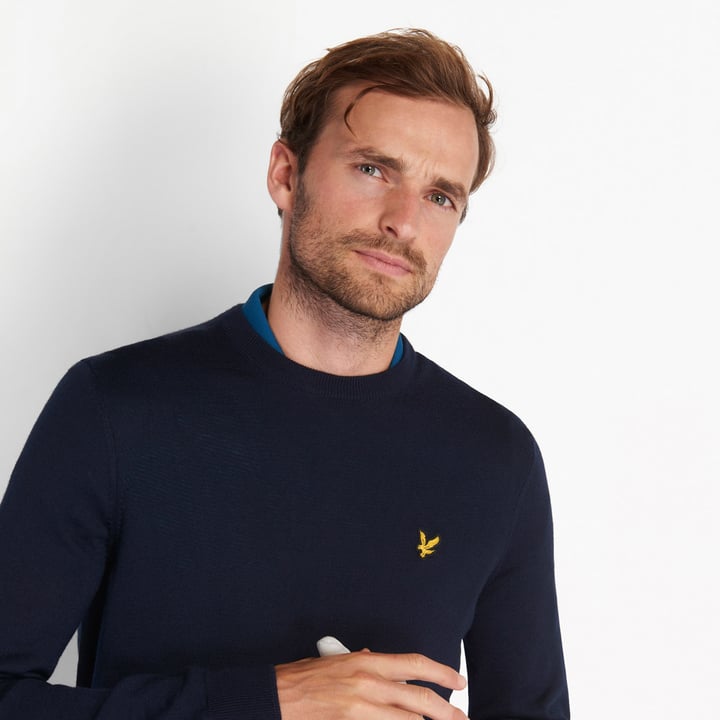 Crew Neck Blau Lyle & Scott