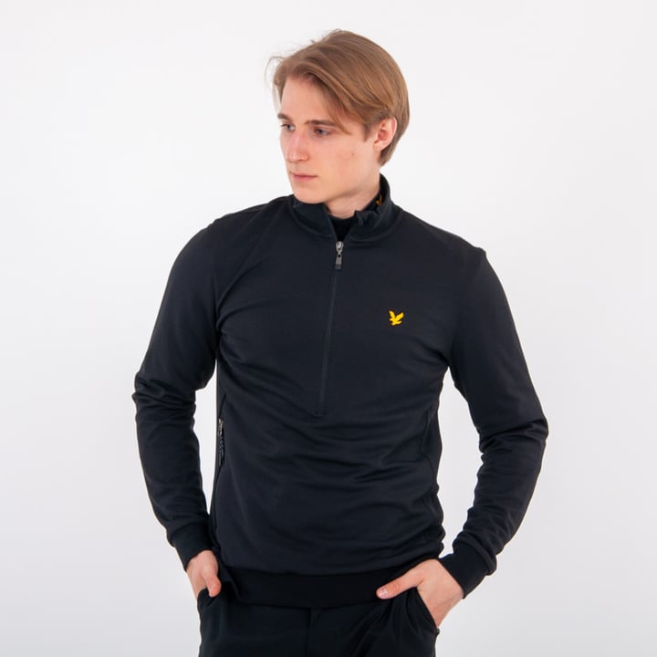 Windshield 1/2 Zip Schwarz Lyle & Scott