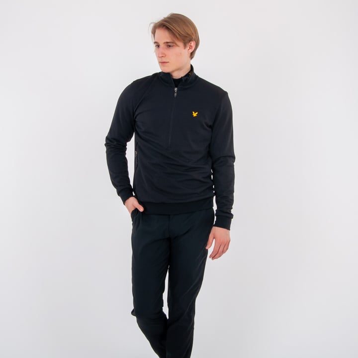 Windshield 1/2 Zip Schwarz Lyle & Scott