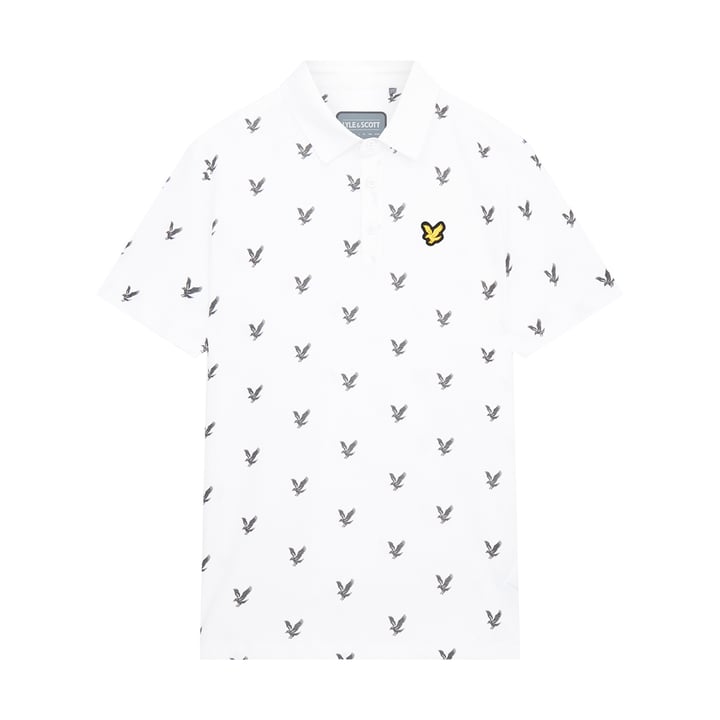 Eagle Print Hvid Lyle & Scott