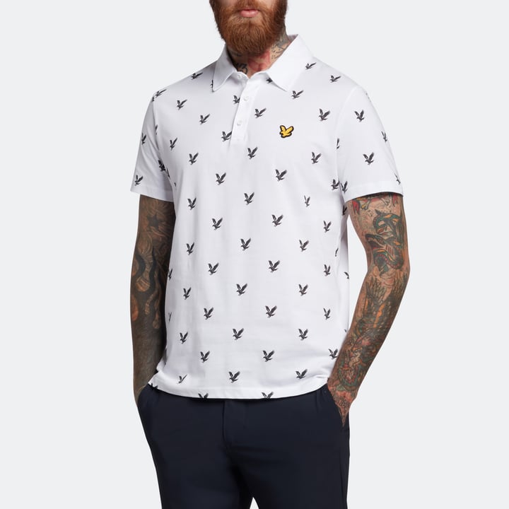 Eagle Print Hvid Lyle & Scott
