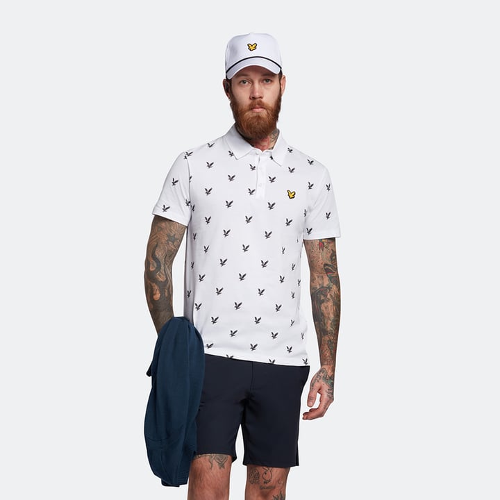 Eagle Print Hvid Lyle & Scott