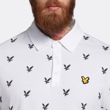 Eagle Print Hvid Lyle & Scott