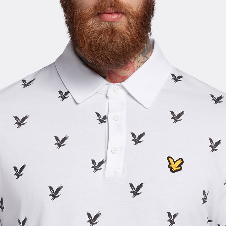 Eagle Print Hvid Lyle & Scott