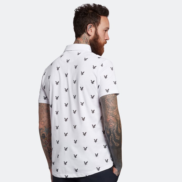Eagle Print Hvid Lyle & Scott