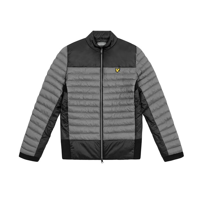 Lyle & Scott Jacka Back Str Quilted Grå Jakker Herre