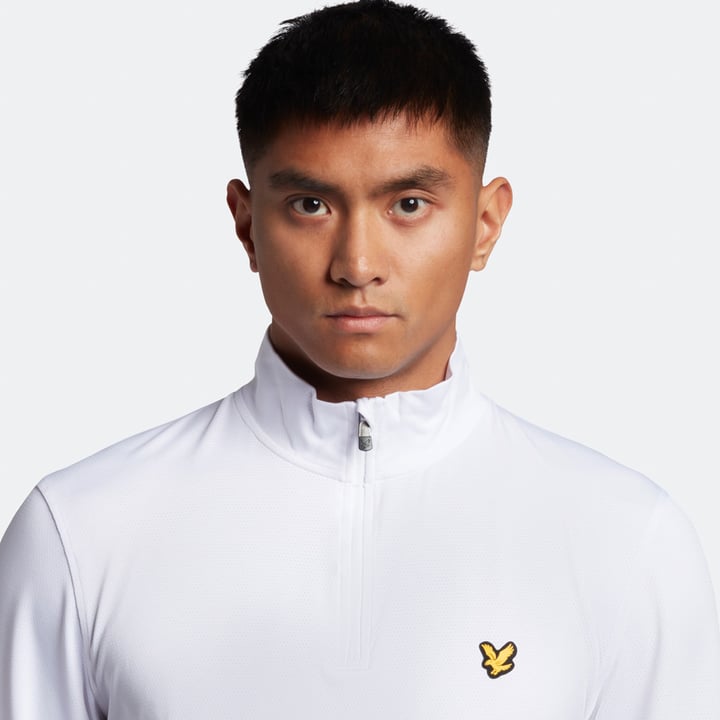 Golf Stretch Midlayer Weiß Lyle & Scott