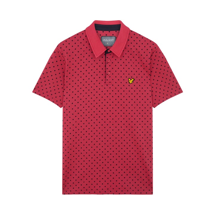 Polka Dot Polo Rot Lyle & Scott
