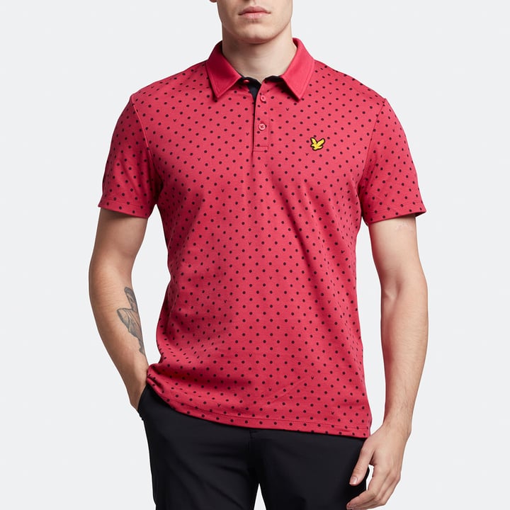 Polka Dot Polo Rot Lyle & Scott