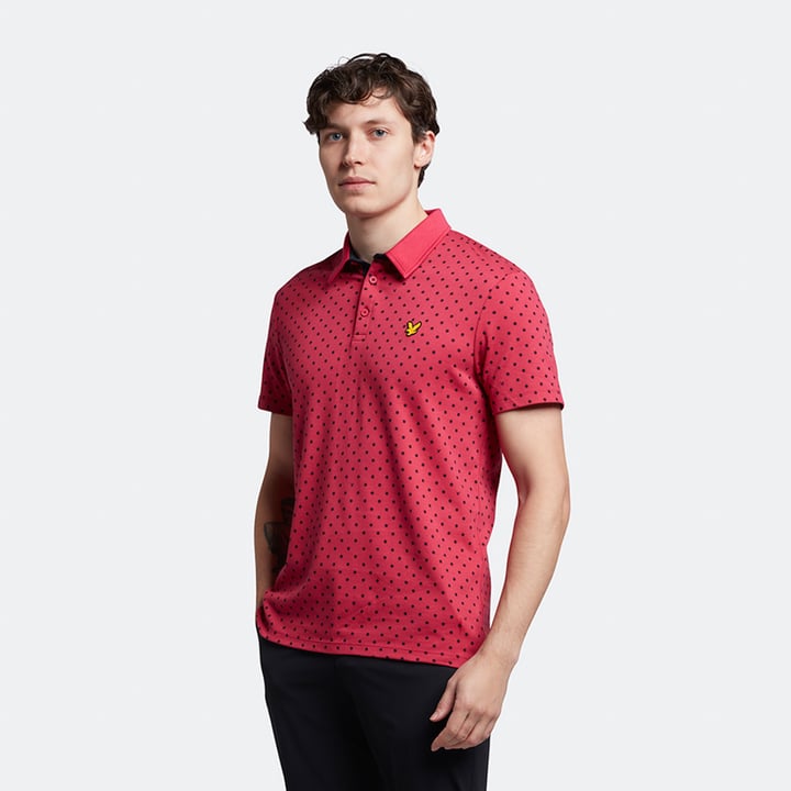 Polka Dot Polo Rot Lyle & Scott
