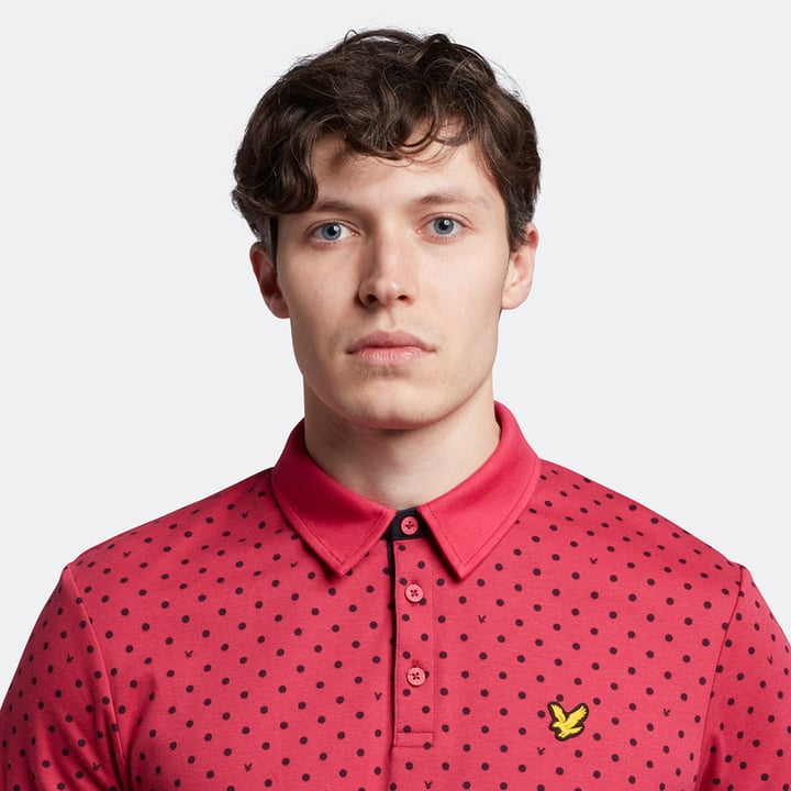 Polka Dot Polo Rot Lyle & Scott