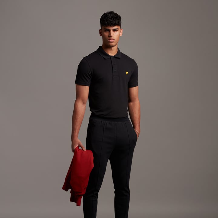 Side Tape Trackies Schwarz Lyle & Scott