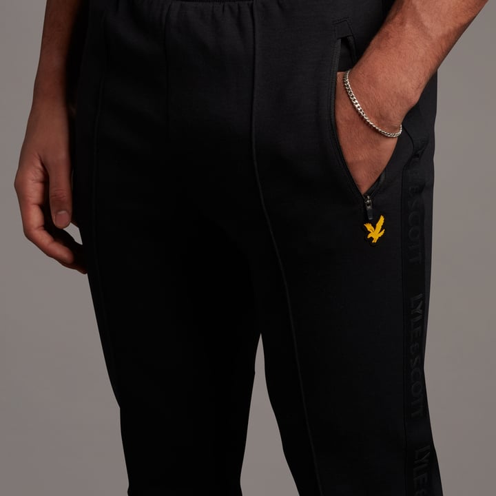 Side Tape Trackies Schwarz Lyle & Scott