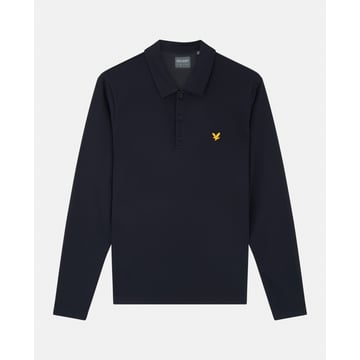 Long Sleeve Tech Polo Blå Lyle & Scott