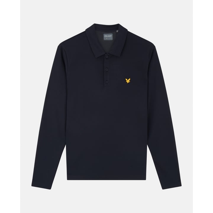 Long Sleeve Tech Polo Blå Lyle & Scott