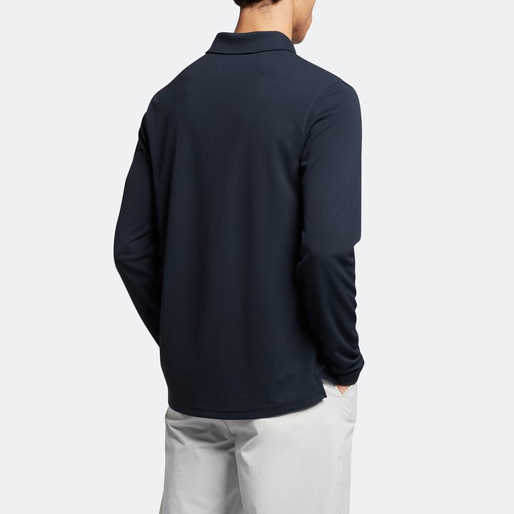 Long Sleeve Tech Polo Blå Lyle & Scott