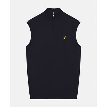 Knitted Vest Blå Lyle & Scott