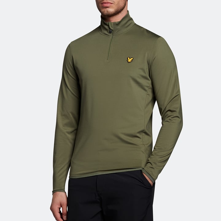 Tech 1/4 Zip Midlayer Grøn Lyle & Scott