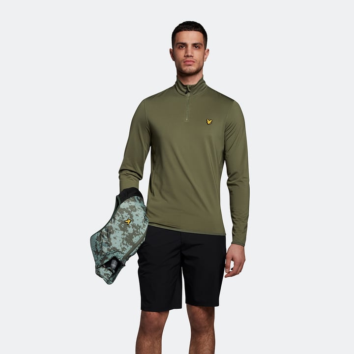 Tech 1/4 Zip Midlayer Grøn Lyle & Scott