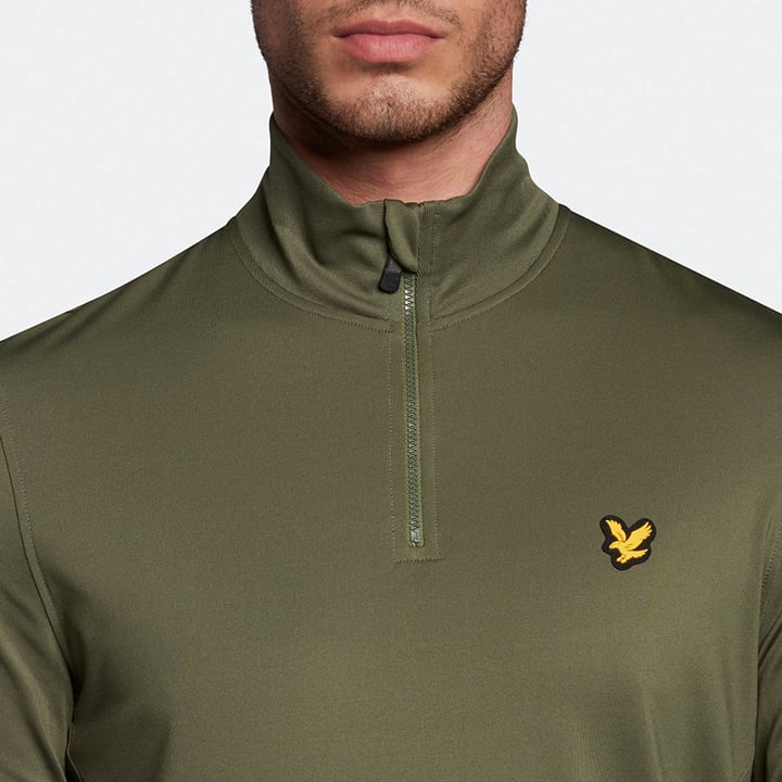 Tech 1/4 Zip Midlayer Grøn Lyle & Scott