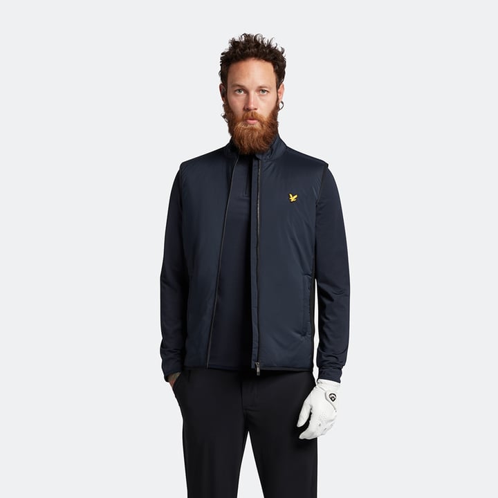 Tech 1/4 Zip Midlayer Blå Lyle & Scott