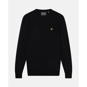 Crew Neck Pullover Sort Lyle & Scott