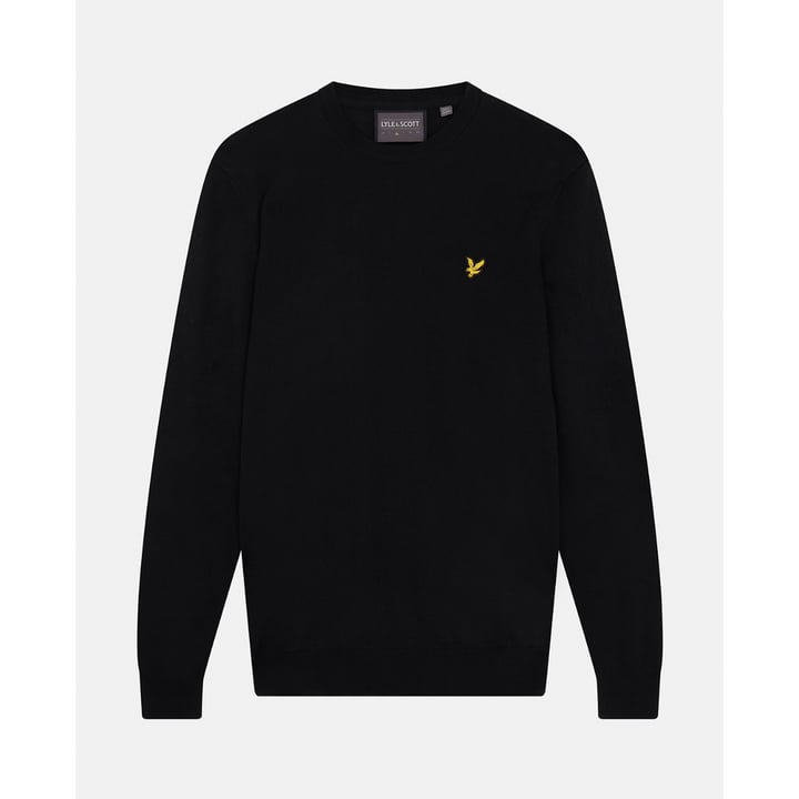 Crew Neck Pullover Svart Lyle & Scott