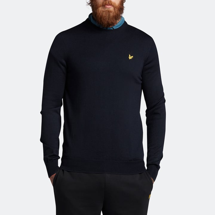 Crew Neck Pullover Blau Lyle & Scott