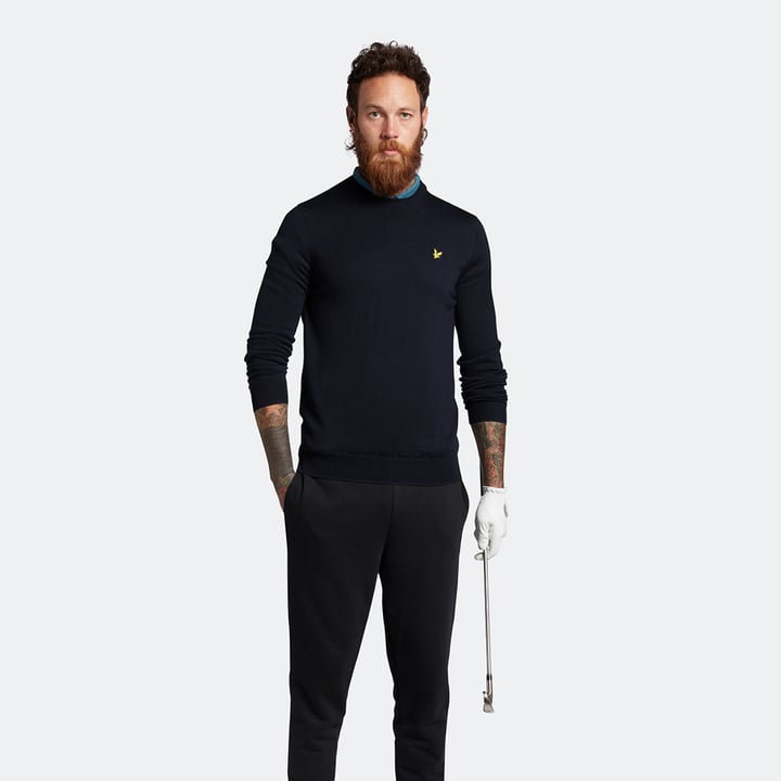 Crew Neck Pullover Blå Lyle & Scott