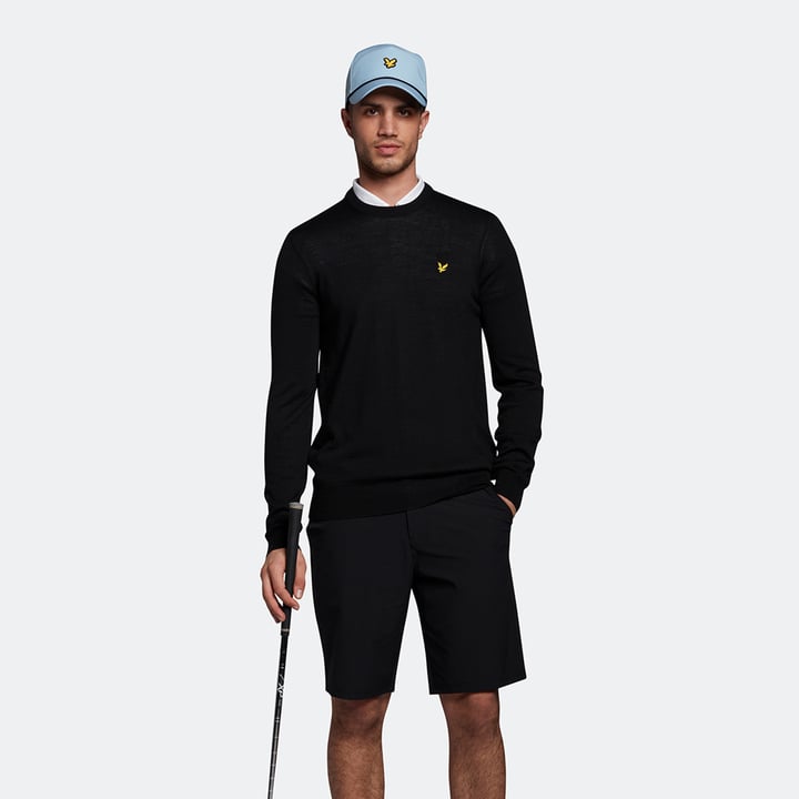 Crew Neck Pullover Sort Lyle & Scott