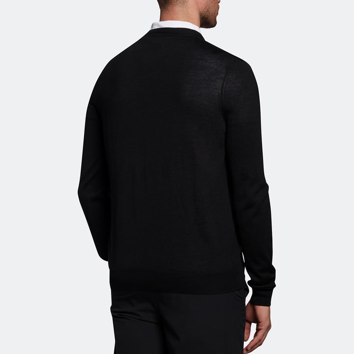 Crew Neck Pullover Sort Lyle & Scott