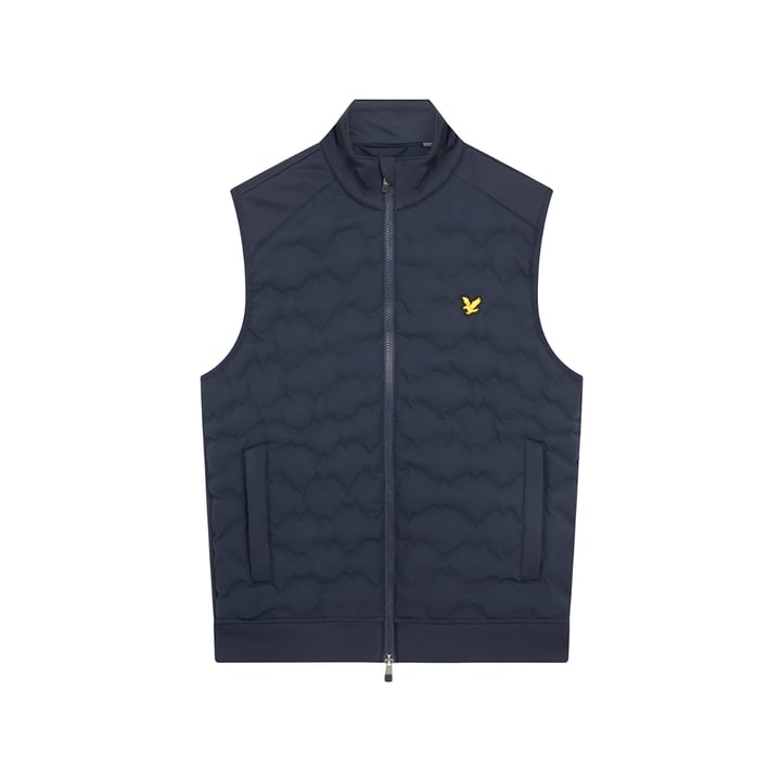 Quilted Back Fleece Gillet Blau Lyle & Scott
