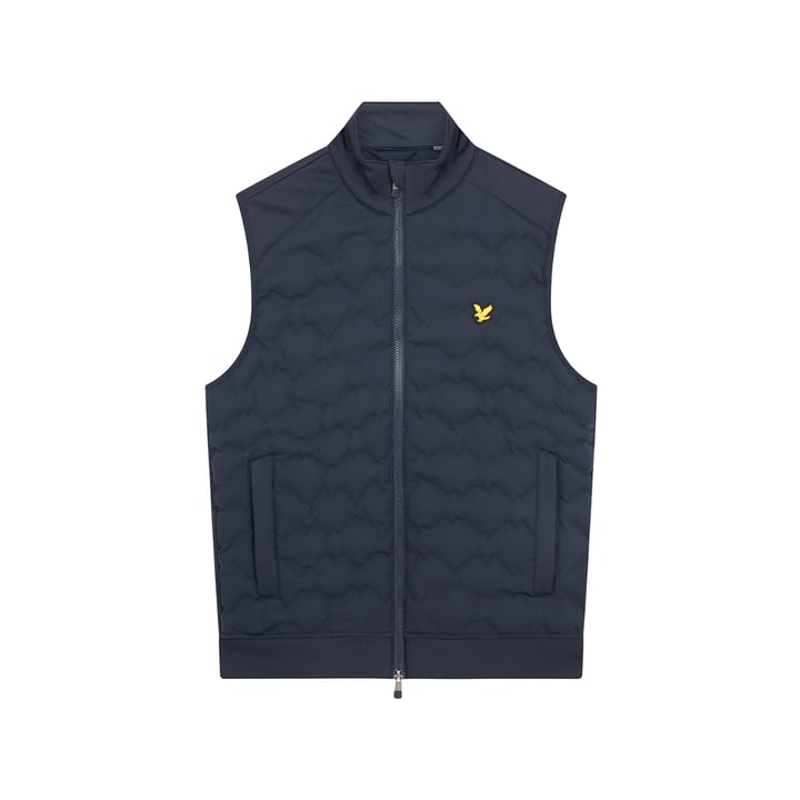 Quilted Back Fleece Gillet Bleu Lyle & Scott