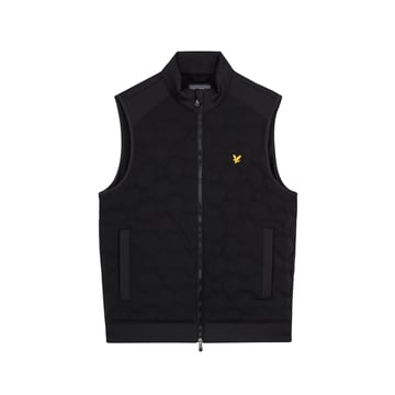 Quilted Back Fleece Gillet Svart Lyle & Scott