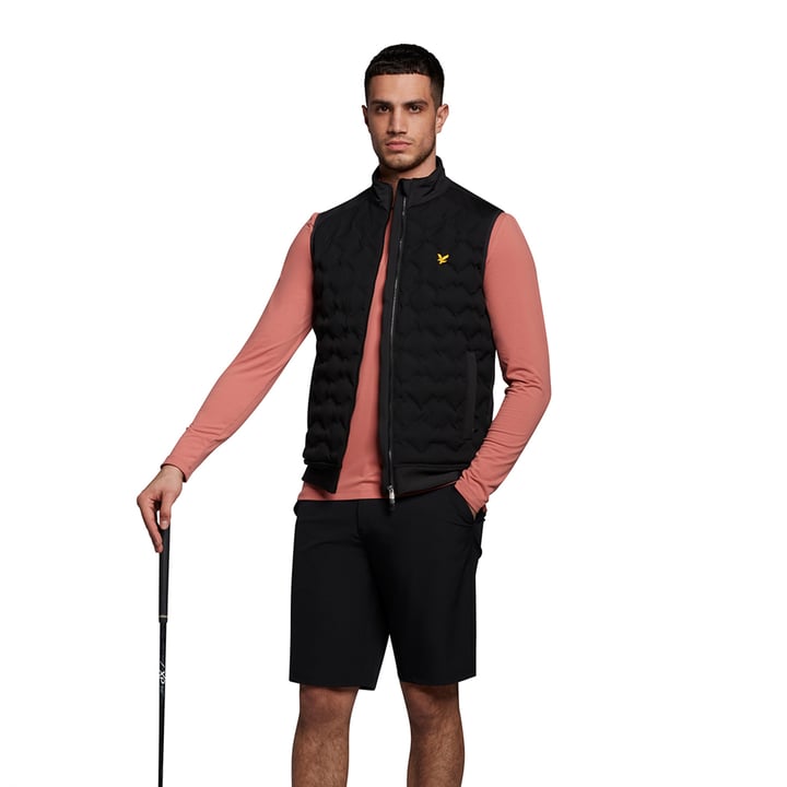 Quilted Back Fleece Gillet Schwarz Lyle & Scott