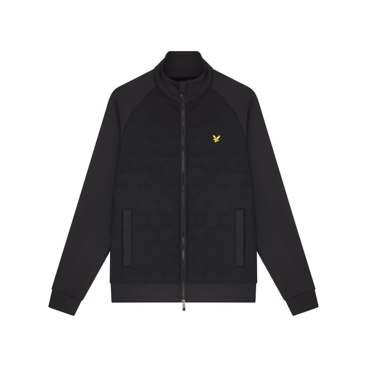 Check Quilt Back Fleece Schwarz Lyle & Scott