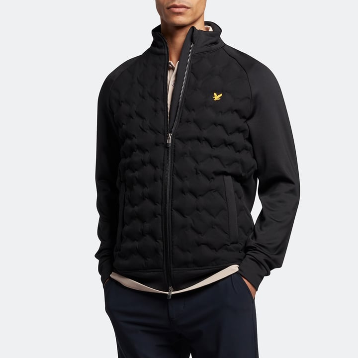 Check Quilt Back Fleece Schwarz Lyle & Scott