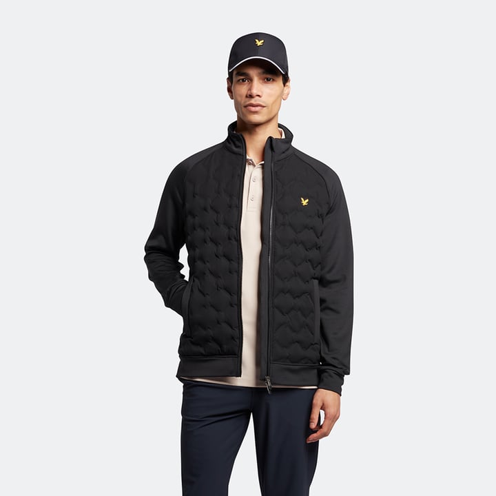 Check Quilt Back Fleece Schwarz Lyle & Scott