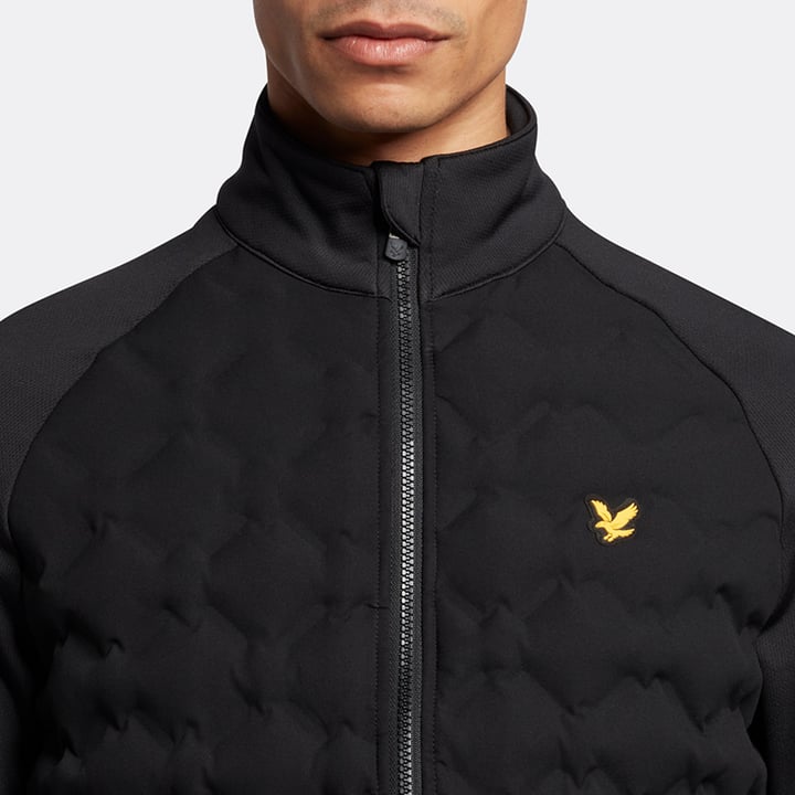 Check Quilt Back Fleece Schwarz Lyle & Scott