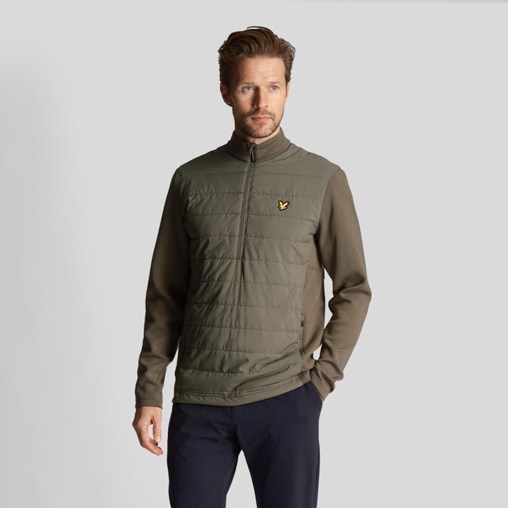 Baffle Quilted Quarter Zip Grön Lyle & Scott Baffle Quilted Quarter Zip Grön Lyle & Scott