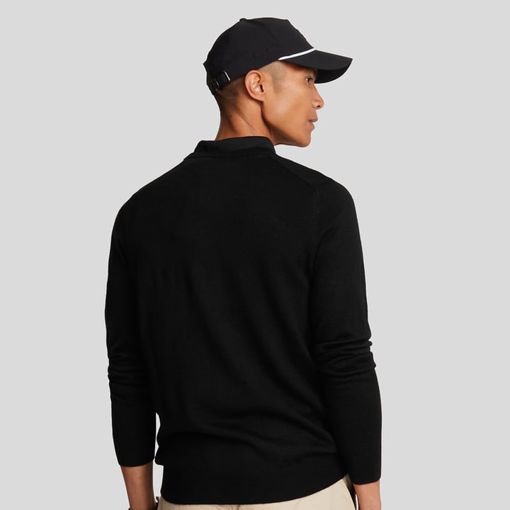 V-Neck Merino Blend Svart Lyle & Scott V-Neck Merino Blend Svart Lyle & Scott
