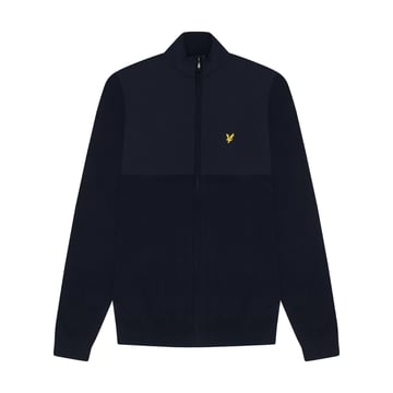 Overlay Full Zip Knitted Jumper Blå Lyle & Scott