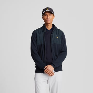 Overlay Full Zip Knitted Jumper Blå Lyle & Scott