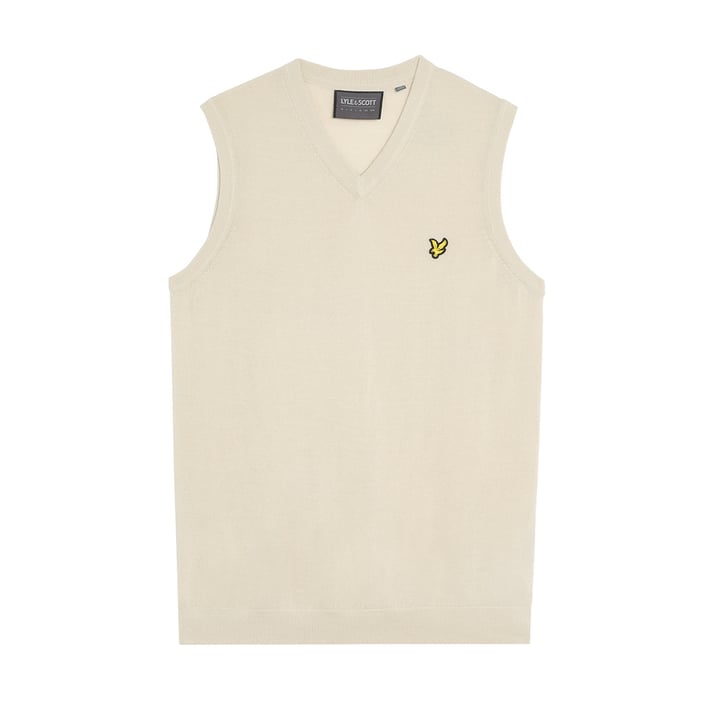 Slipover Merino Blend V-Neck Beige Lyle & Scott Slipover Merino Blend V-Neck Beige Lyle & Scott