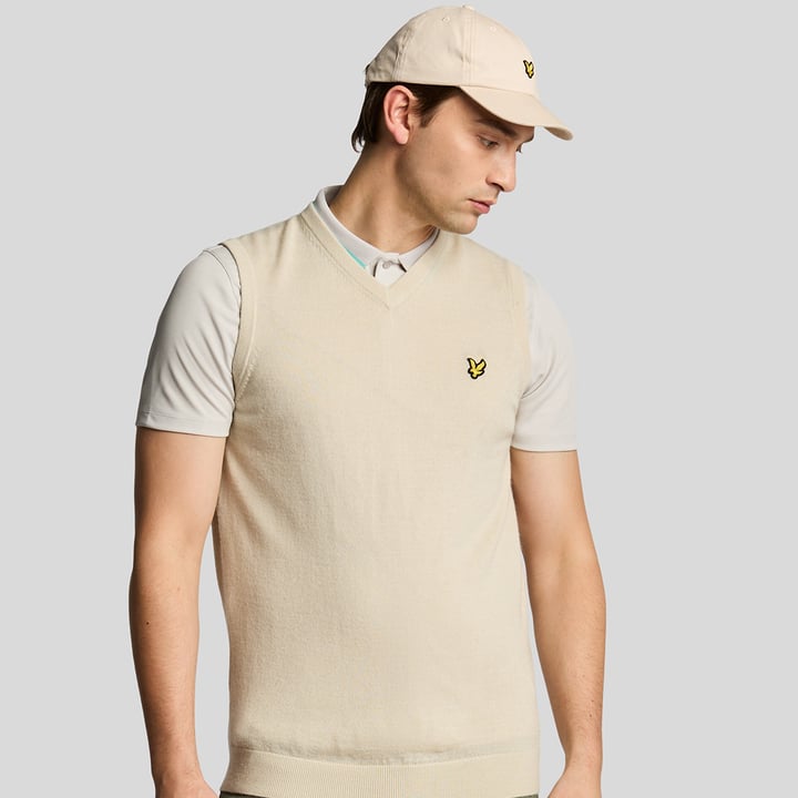 Slipover Merino Blend V-Neck Beige Lyle & Scott Slipover Merino Blend V-Neck Beige Lyle & Scott